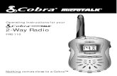 Radio FRS Cobra 110 Manual