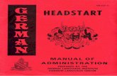 German Headstart - Manual of Administration