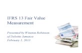 IFRS 13 Fair Value Measurement - Winston Robinson