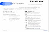 Brother MFC6510DW & J6710DW Safety & Legal