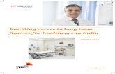 Enabling Access to Long Term Healthcare Funding in India