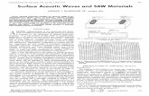 Surface Acoustic Waves and SAW Materials