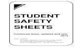 CLEAPSS Student Safety Sheets 2013