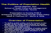 Politics of Population Health