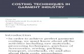 Costing Techiniques in Garment Industry