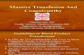 Massive Transfusion and Coagulopathy