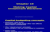 Ch 10 - Making Capital Investment Decisions