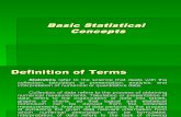 Module on Basic Statistical Concepts