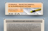 Final National Examination