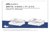 Muratec MFX1950, F315 User Guide