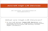 Aircraft High Lift Devices