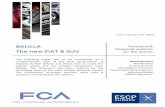 Report FCA new car