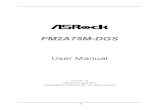 FM2A75M DGS Motherboard User Manual