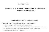 MEDIA LAWS, REGULATIONS AND ETHICS