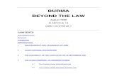 Burma Beyond Law