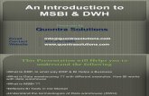 An Introduction to  MSBI & DWH by QuontraSolutions