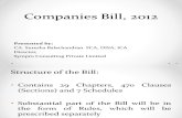 Companies Bill, 2012 Presentation From Sympro Consulting Pvt. Ltd.