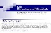 Li8 Evidence for Morphological Structure SHORT