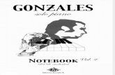 Gonzales - Solo Piano - Notebook Vol.2 - 51 Pages