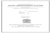 Report of Hotel Management System Santhosh Mohan