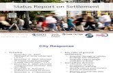 'Settling' response by City departments