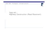 Lecture #5 Highway Construction