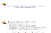 1transformer Construction ,Testing & Maintenance