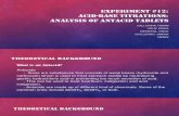 Chemistry: Acid - Base titration analysis using antacid tablet