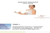 Asistent Manager - Tema 1