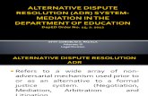 Alternative Dispute Resolution (Adr) System-mediation In