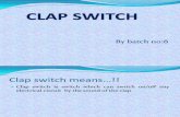 CLAP SWITCH INVESTIGATORY PROJECT