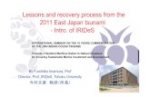 Lesson and Recovery Process From the 2011 East Japan Tsunami