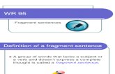 ENG 101 - Fragments - Explanation