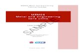 MEM05 Metal and Engineering Core Units - Learner Guide