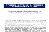 Freeze Drying & Freeze Concentration