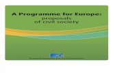 A Programme for Europe-proposals of Civil Society
