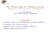 An Introduction to Human Error