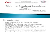 Making Student Leaders Work