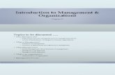 Introduction to Management & Organizations [Chapter 01]