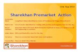 Sharekhan Pre Market Action 11th Sep 2014