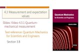 Quantum Mechanical Measurement