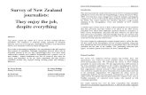 Survey of New Zealand journalists: They enjoy the job, despite everything