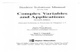 Complex Variables and Applications Solution
