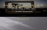 E-waste (Management and Handling) Rules, 2011 Ppt