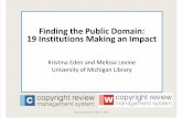 Finding the Public Domain: 19 Institutions Making an Impact (245417280)