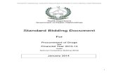 Standard Bidding Documents (SBDs) for Procurement of Drugs