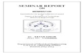 Ketan Singh  Seminar Report on Memristor