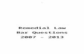 2007-2013 Remedial Law