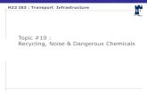 Lecture #10 Recycling, Noise and Dangerous Chemicals