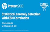 Statistical Anomaly Detection With ESM